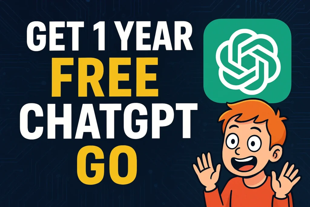 get 1 year free chatgpt go subscription