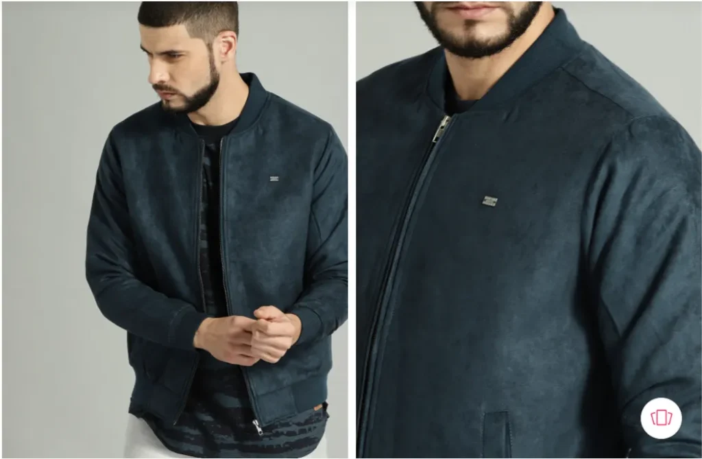 Roadster – Men Navy Solid Bomber Jacket